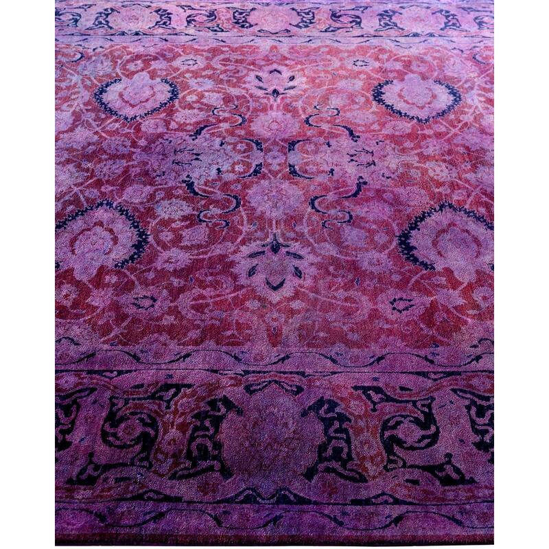 Contemporary Overdyed Wool Hand Knotted Area Rug - 6' 0" x 8' 10"