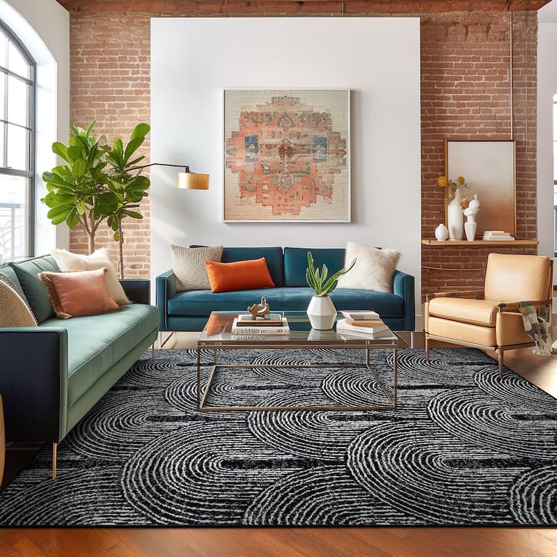 World Rug Gallery Contemporary Bohemian Arch Area Rug