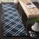 preview thumbnail 30 of 55, SAFAVIEH Handmade Himalaya Kelsie Modern Wool Rug 2'3" x 10' Runner - Navy/Silver - Runner