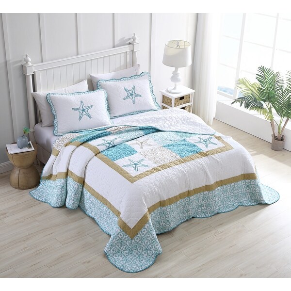 Beach Haven Tori Bedspread & Shams. Opens flyout.