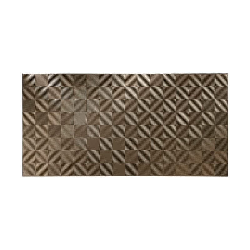 FASÄDE Quattro 4-foot x 8-foot PVC Wall Panel in Argent Bronze - 4 x 8