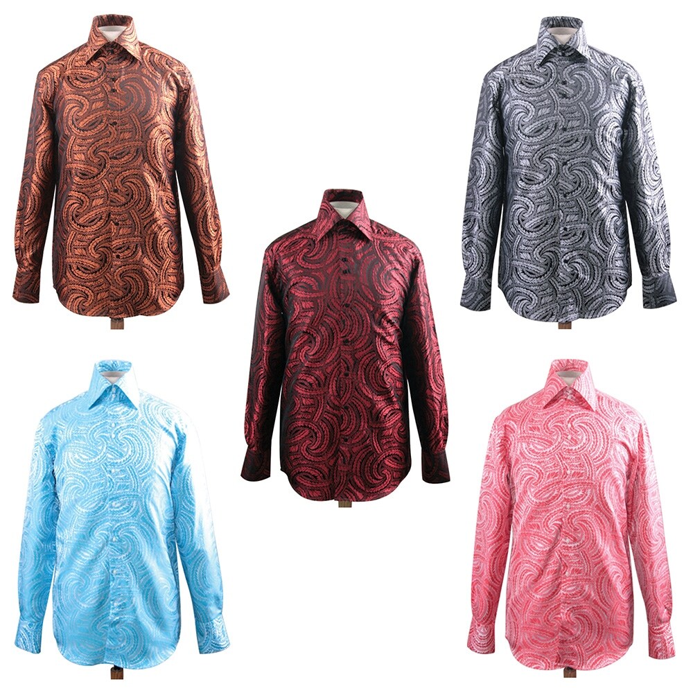 Shop Men S Fashion Forward Formal Shirt Overstock 21489366
