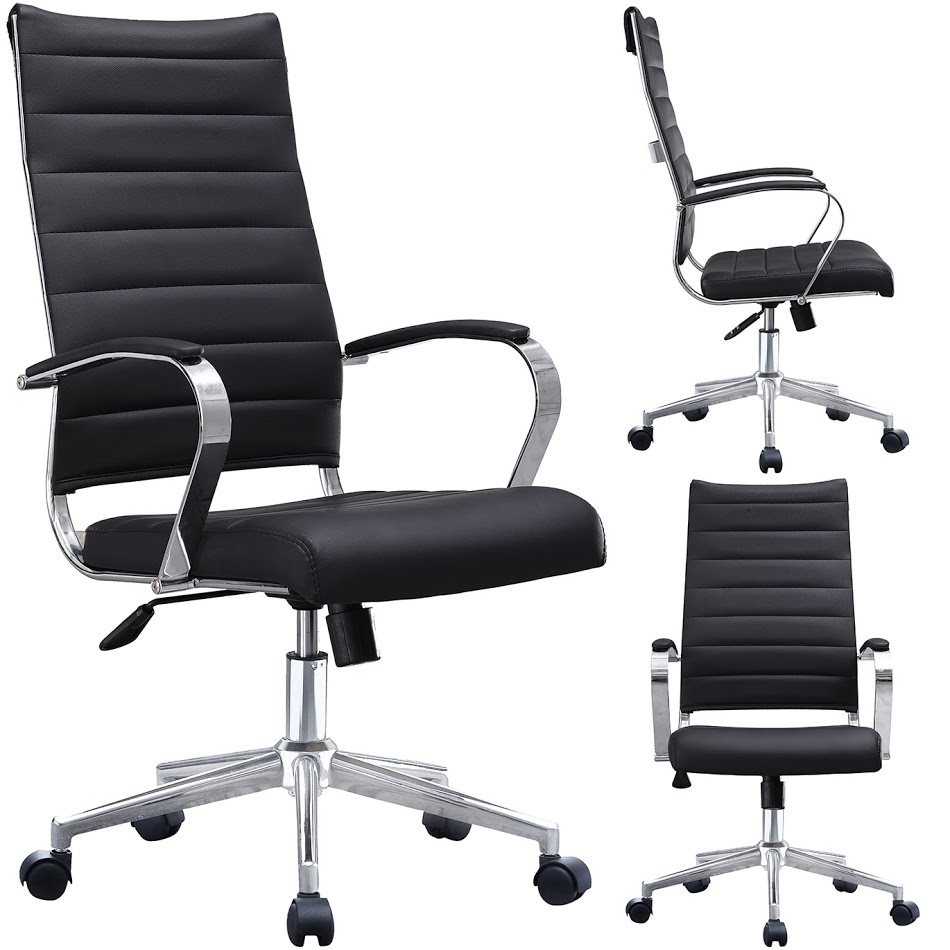 cushioned tilting office chair