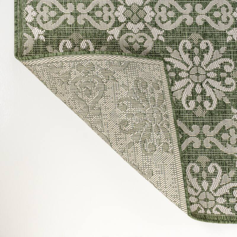 JONATHAN Y Maribel Traditional Mediterranean Tile Design Indoor/Outdoor Area Rug