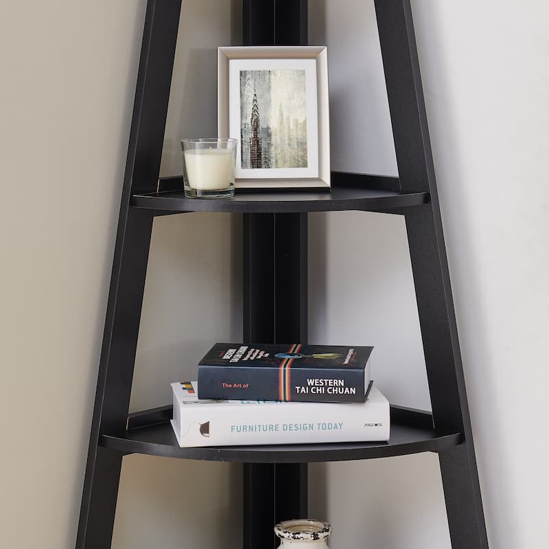 Danya B. 5-Tier Corner Ladder Display Bookshelf