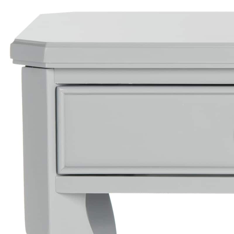 SAFAVIEH Adrianne One Drawer Black / Black Nightstand