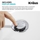 preview thumbnail 48 of 97, KRAUS Indy Single Handle Vessel Bathroom Faucet with Pop Up Drain