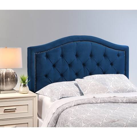 Abbyson Hillsdale Tufted Velvet Nailhead-trim Headboard