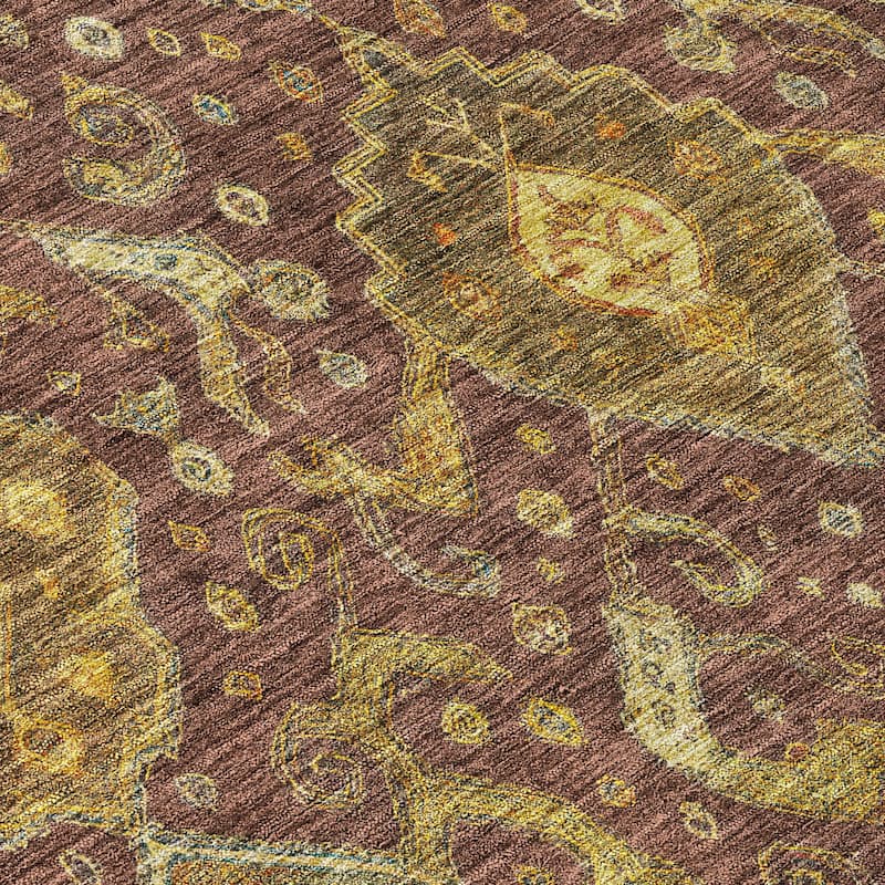 Machine Washable Indoor/ Outdoor Traditional Venetian Chantille Rug