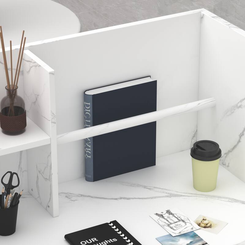 Reception Desk Front Counter Table with Drawer Shelf by Timechee