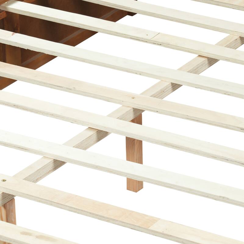 Christopher Knight Home - Avery Platform Bed Frame with Upholstered Headboard & Built-In Side Shelves, No Box Spring Needed