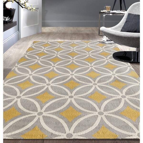 Shop Contemporary Trellis Chain Area Rug On Sale Overstock 12054285