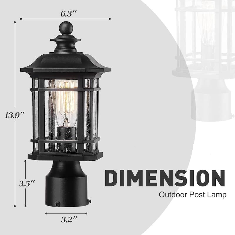 14 Inch Outdoor Post Light Pole Light