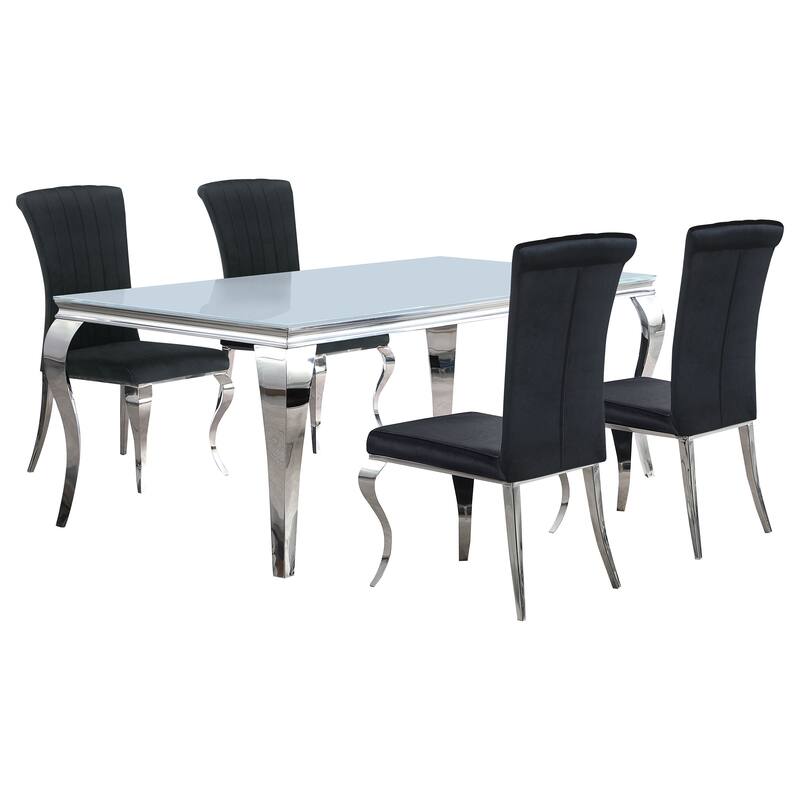 Carone Contemporary 5-Piece Rectangular Dining Set