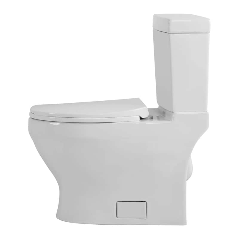 Fine Fxitures Modern Two Piece Elongated Toilet Ada Compliant