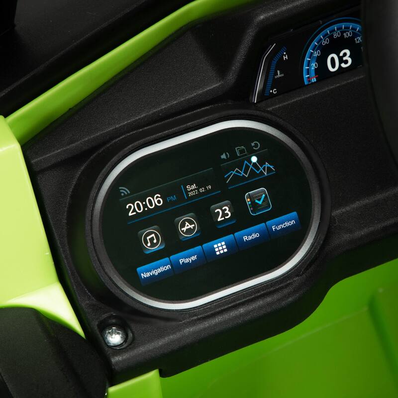 Electric Car with Front LED Lights and Horn, Single Seat with a Safety Belt, Forward/Reverse Function