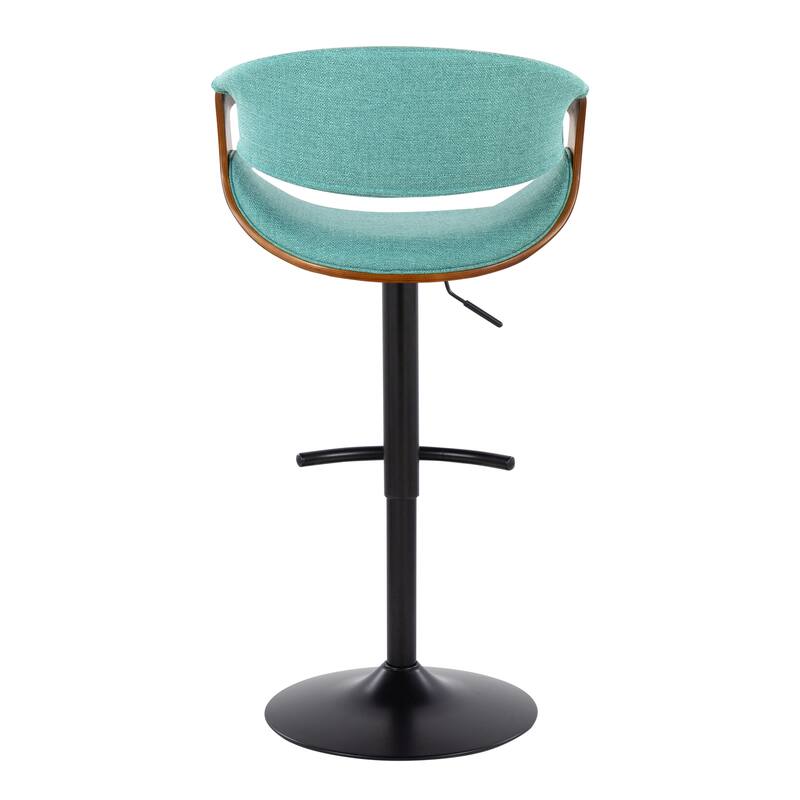 Carson Carrington Sauda Adjustable Bar Stool with Rounded T Footrest (Set of 2)