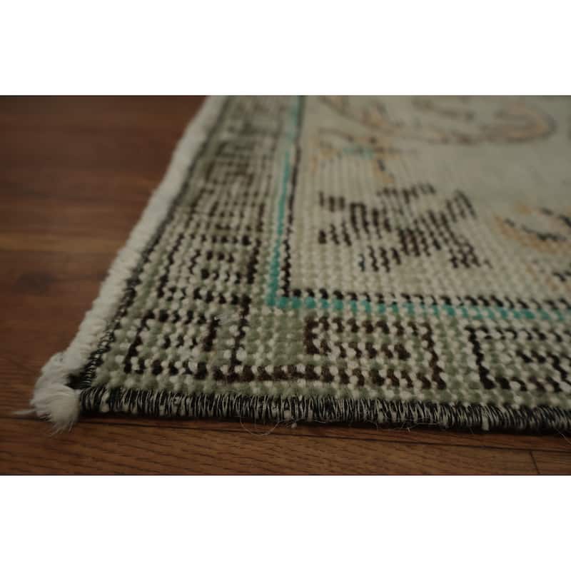 Hand Knotted Oriental 100% Wool Carpet Transitional Floral Oranges & Rust Anatolian Area Rug - 10' 0'' X 5' 8''