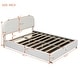preview thumbnail 5 of 23, Full Size Teddy Upholstered Platform Bed with Hydraulic Storage System
