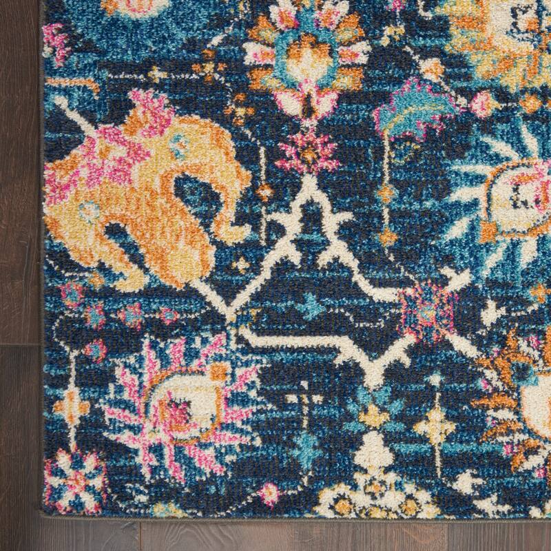 Nourison Passion Boho French Country Floral Area Rug.