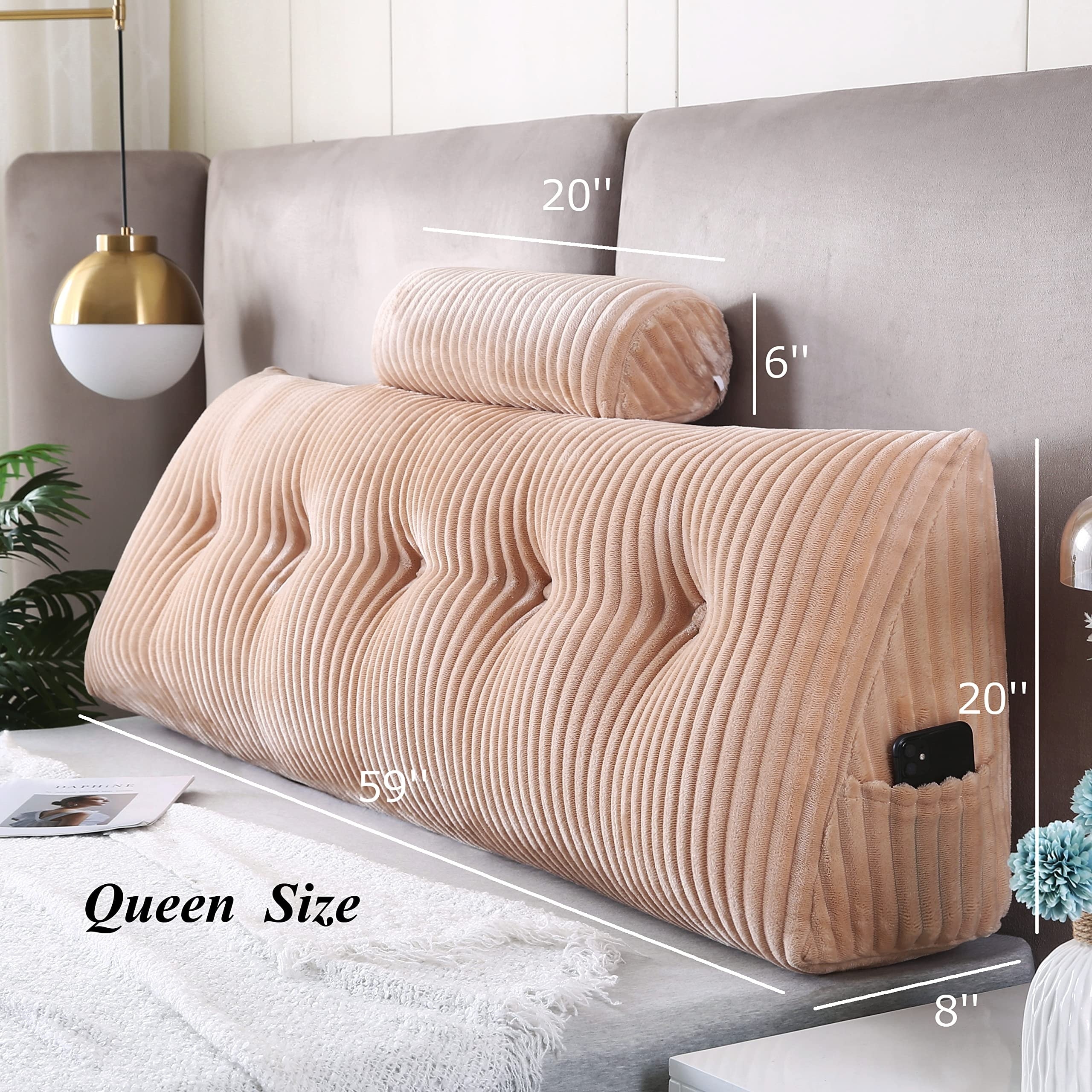 Wedge Headboard Pillows Head Roll Pillow Bed Wedge Pillow for