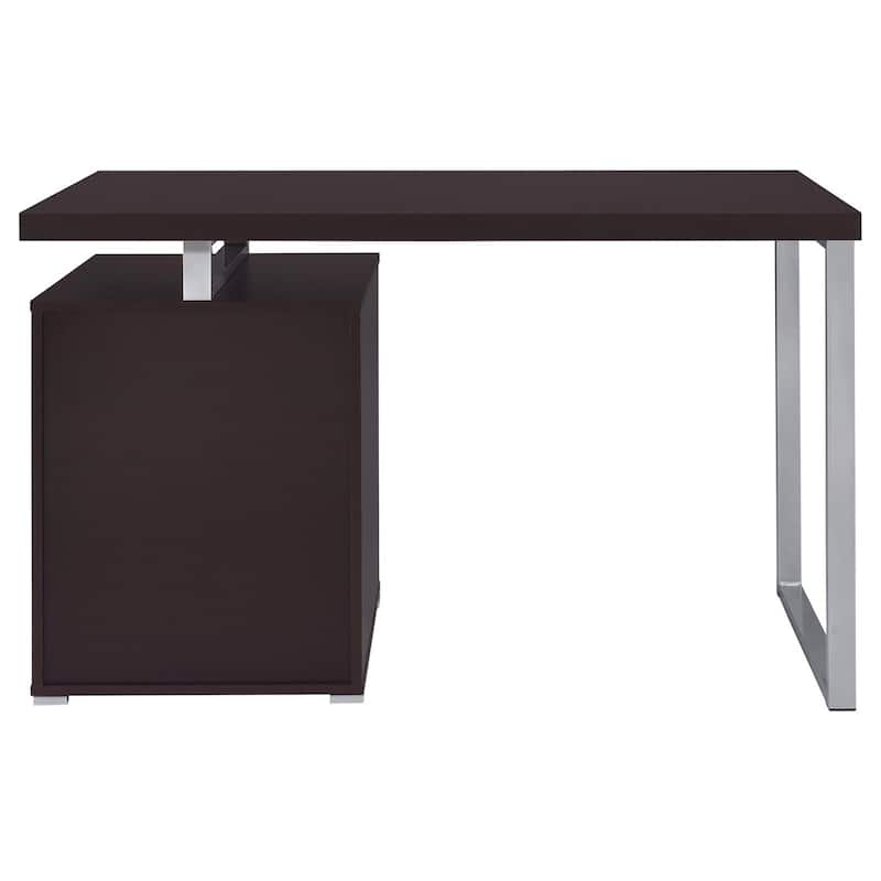 GDFStudio - Ethan Contemporary 3-Drawer Reversible Office Desk with Spacious Work Surface and Efficient Storage