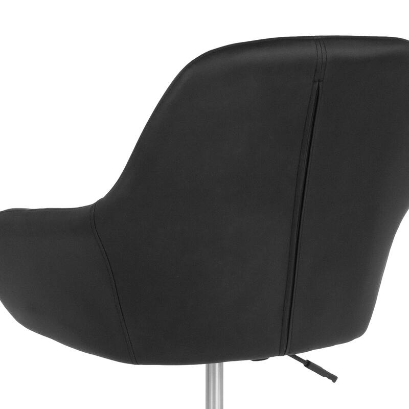 Home & Office Mid-Back LeatherSoft Upholstered Swivel Chair