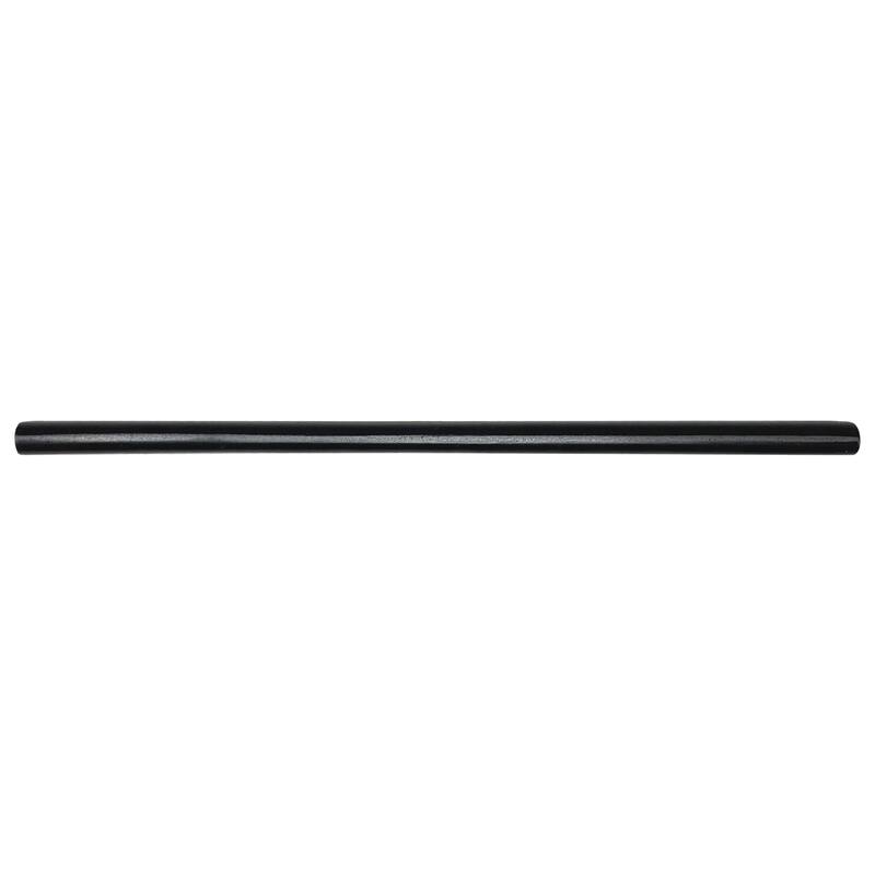 Cassidy 0.75" x 12" Matte Metallic Pencil Liner Wall Tile Trim - Box of 3 pieces - Black