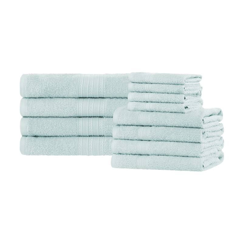 Superior Eco-Friendly Sustainable Cotton 12-Piece Bathroom Towel Set