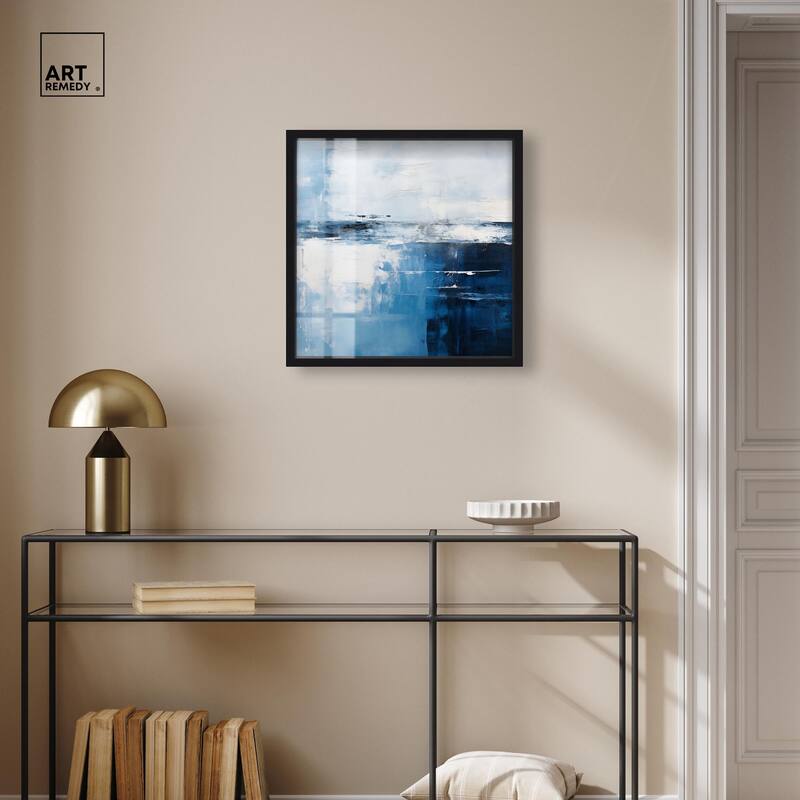 Layers of Blue Shadowbox by Art Remedy
