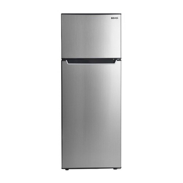 BEVOI BVIREF7SS 7.4 CF Two Door Apartment Size Refrigerator Stainless