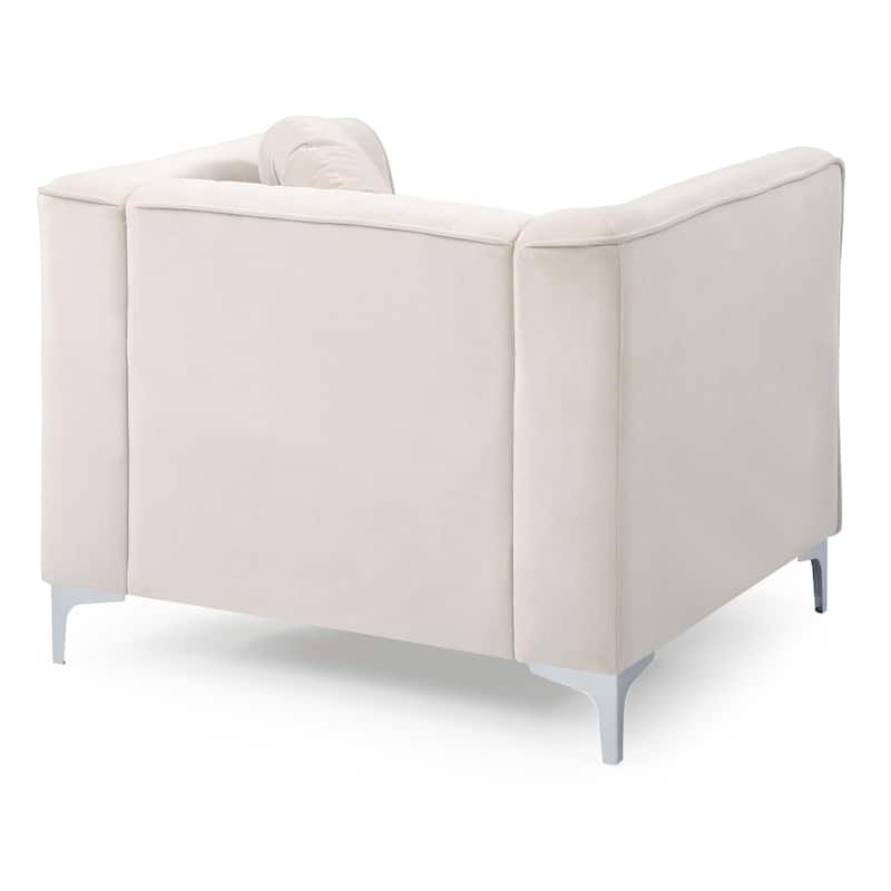 Delray Velvet/ Microsuede Chair