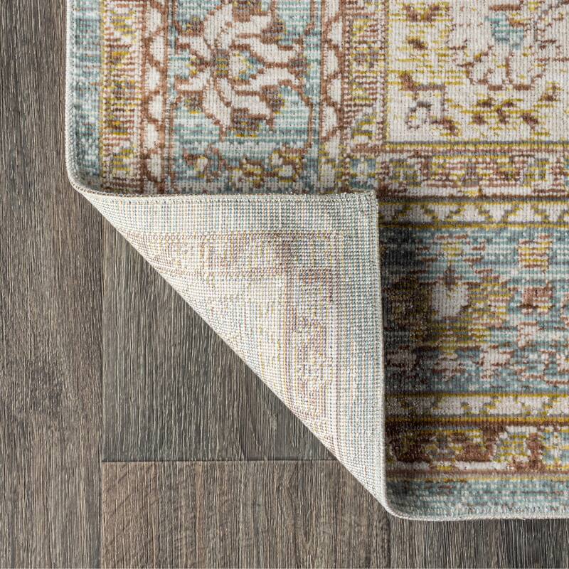 JONATHAN Y Lila Floral Medallion Area Rug