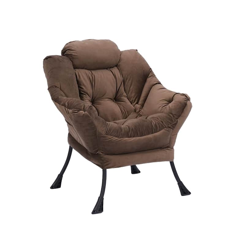 Modern Living Room Single Leisure Lounge Lazy Chair with Ottoman