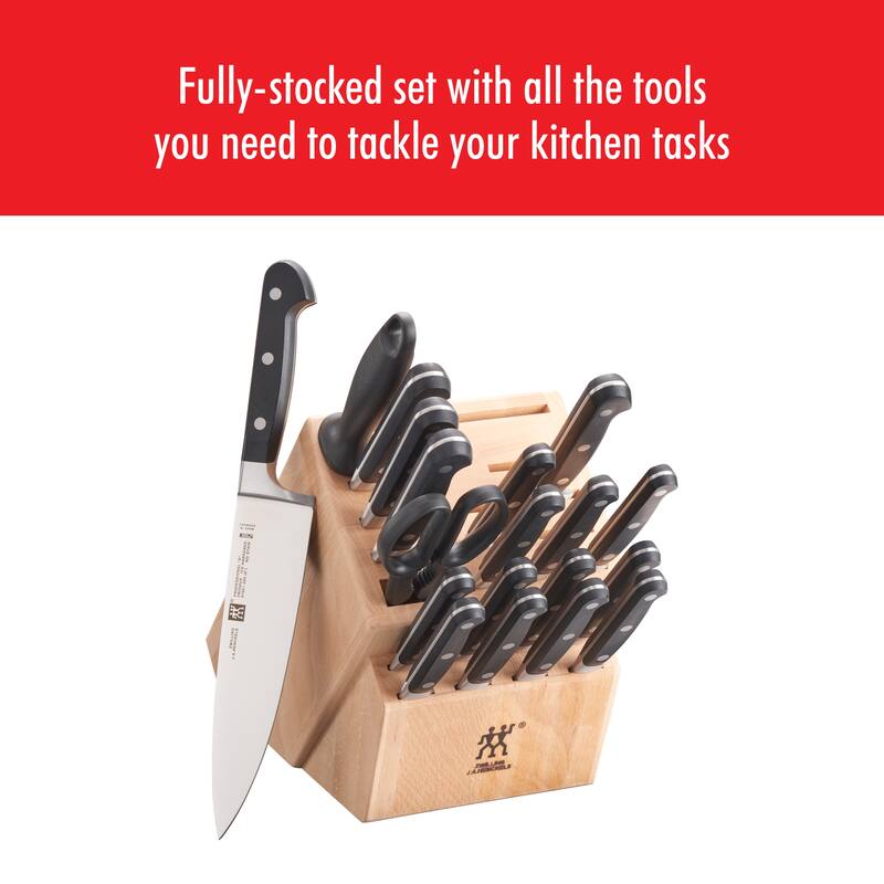 ZWILLING Professional "S" 20-pc Knife Block Set - Black