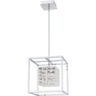 Dazzle Integrated LED Polished Chrome Pendant Light