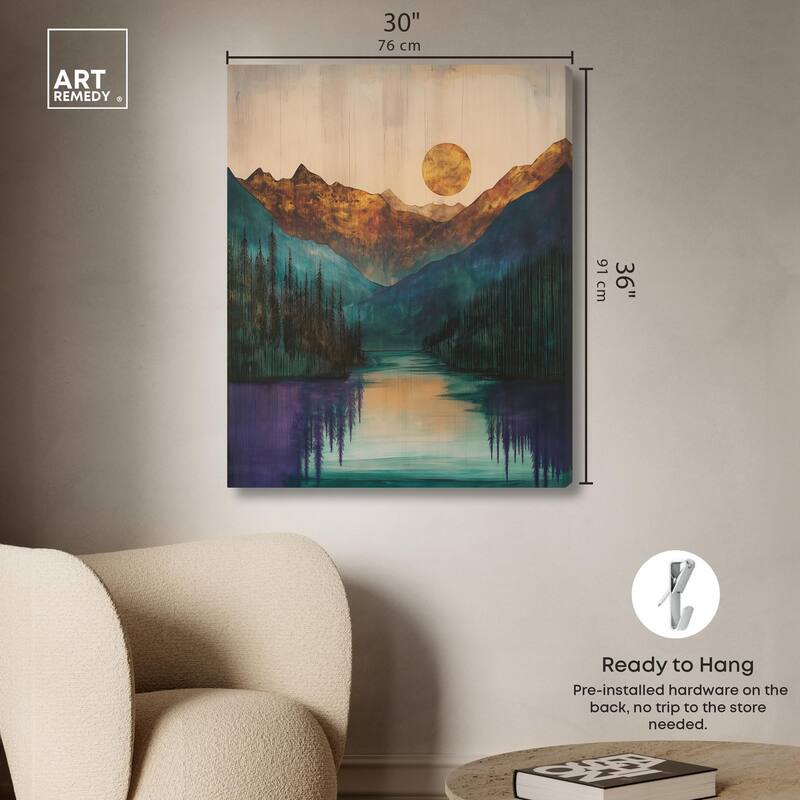 Secrets of the Lake Canvas by Art Remedy, Gallery Wrapped