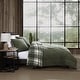 preview thumbnail 5 of 8, Eddie Bauer Big Lake Plaid Microsuede Reversible Comforter (Green, 3 Piece Set)