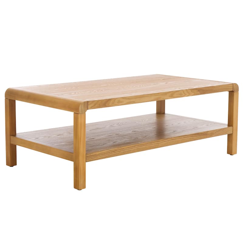 SAFAVIEH Home Omara 1 Shelf Coffee Table - 45"W x 24"D x 16"H