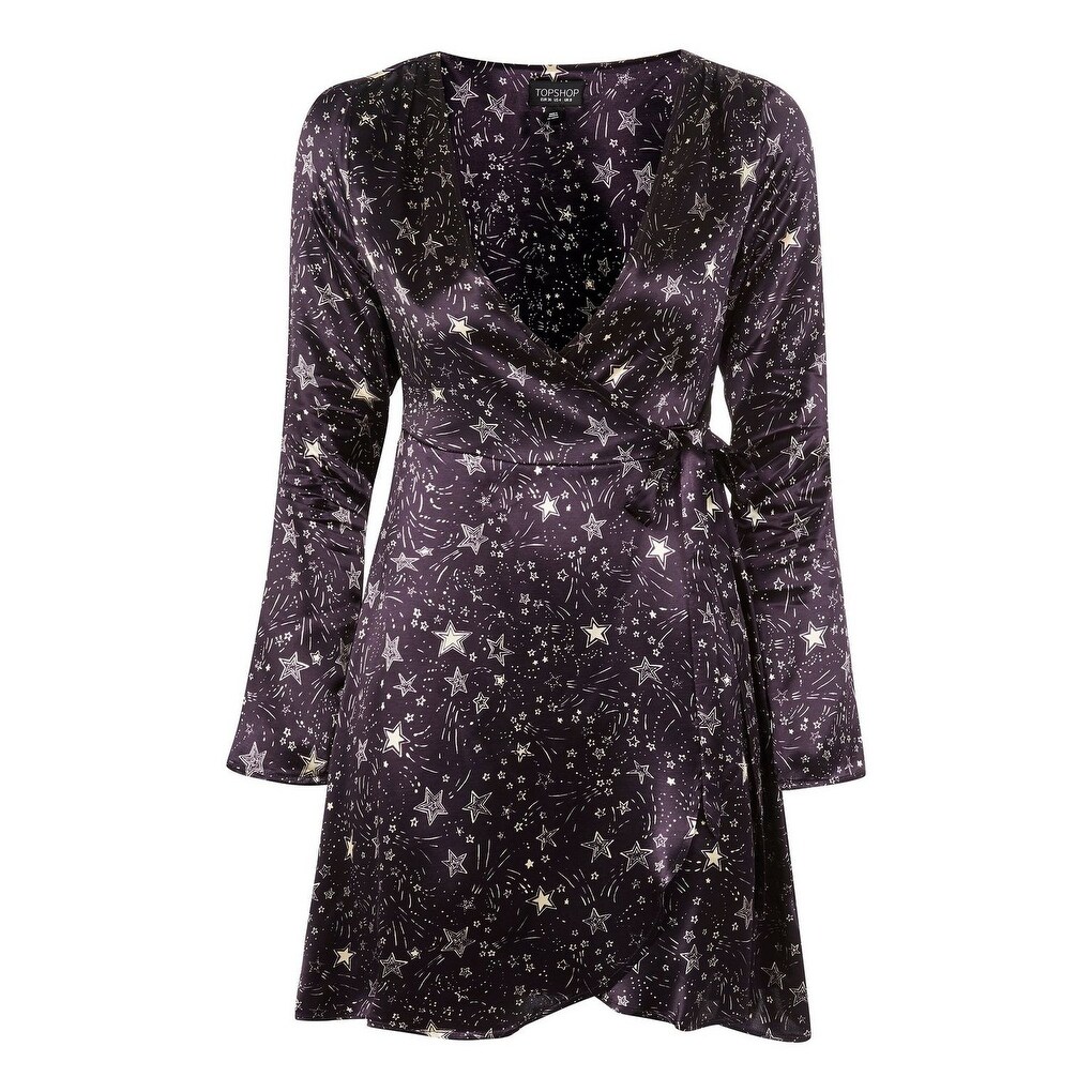 topshop star wrap dress
