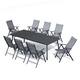 Option 94.5in-Black-Table&Grey-Chair