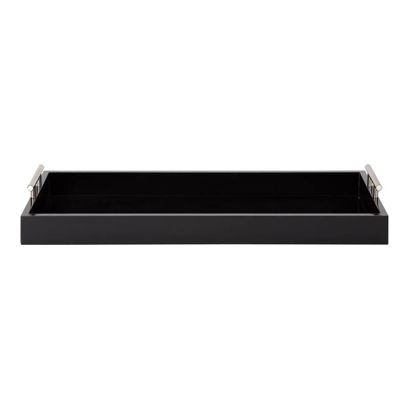 Kate and Laurel Lipton Narrow Rectangle Wood Accent Tray - 10x24