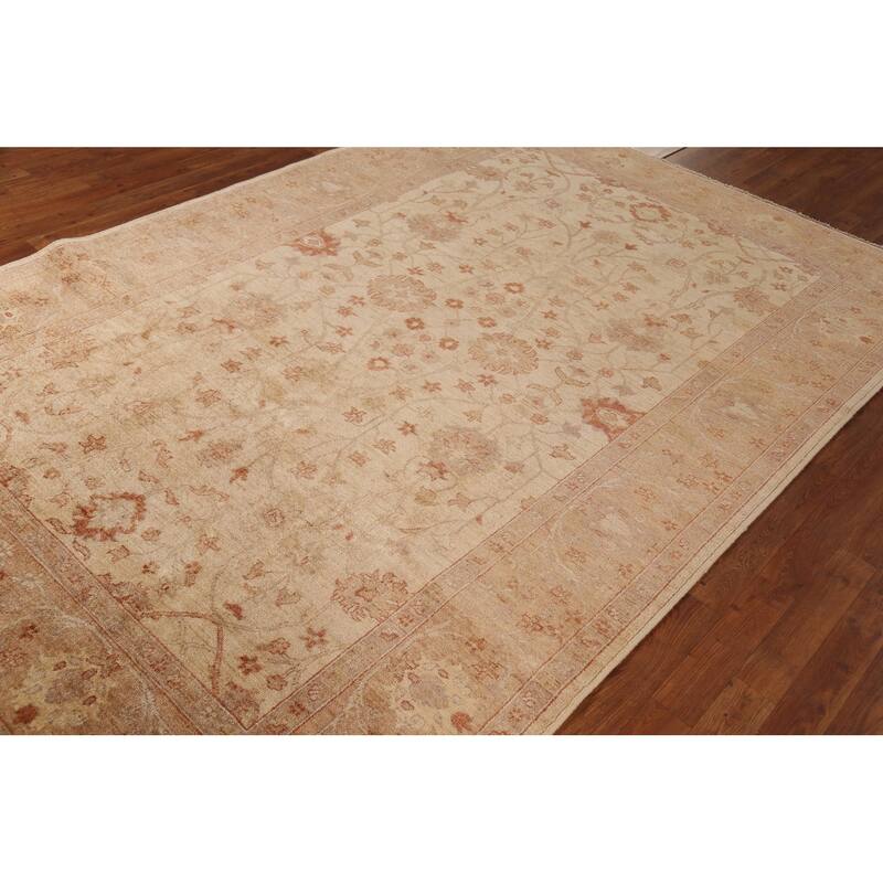 Peshawar Oriental Area Rug Hand-Knotted Wool Carpet - 6'0"x 9'2"