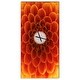 preview thumbnail 4 of 9, Designart 'Large Dark Yellow Flower and Petals' Oversized Floral Wall CLock
