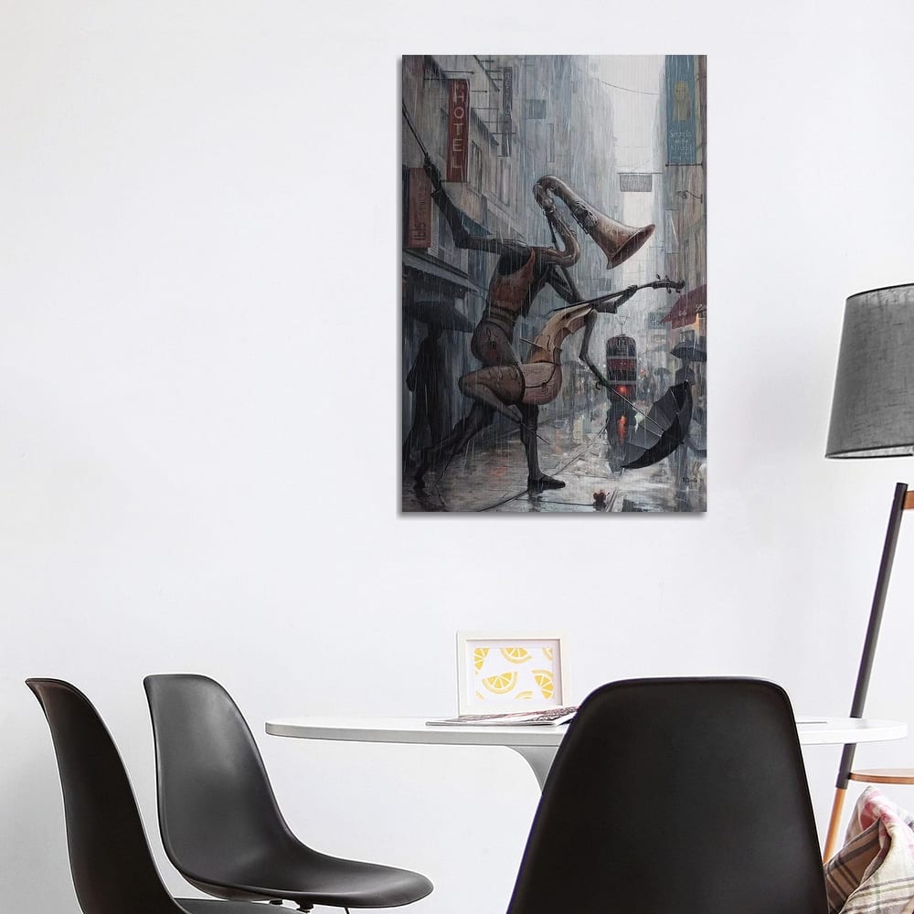 iCanvas "Life Is A Dance In The Rain" by Adrian Borda Canvas Print