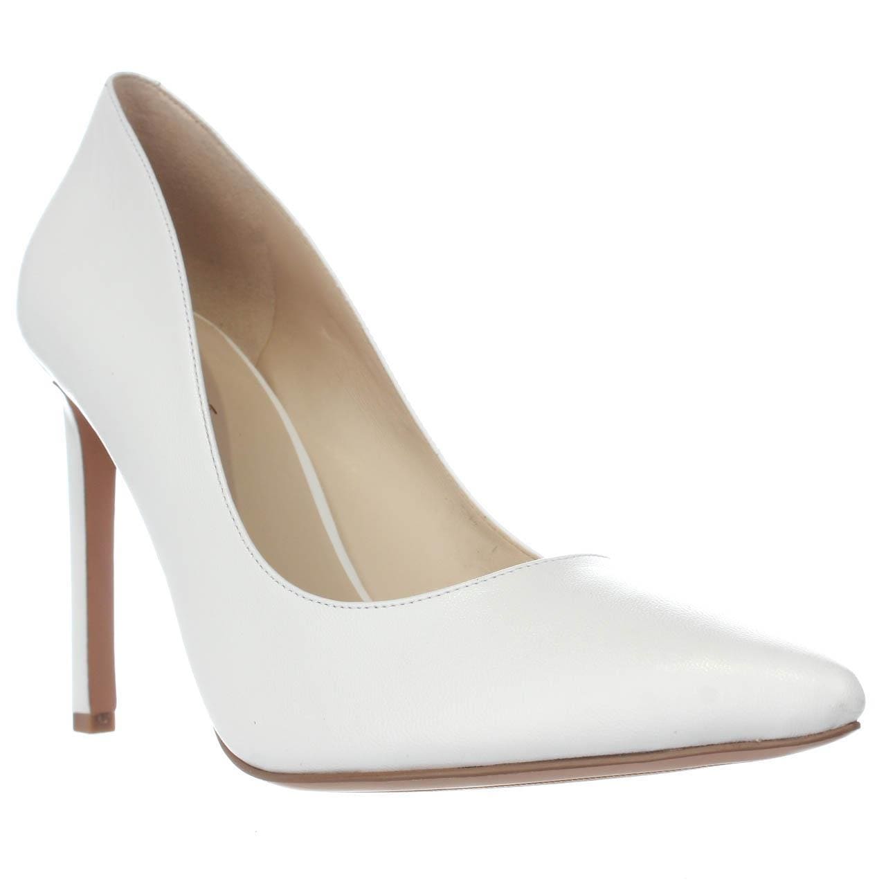 nine west white pumps