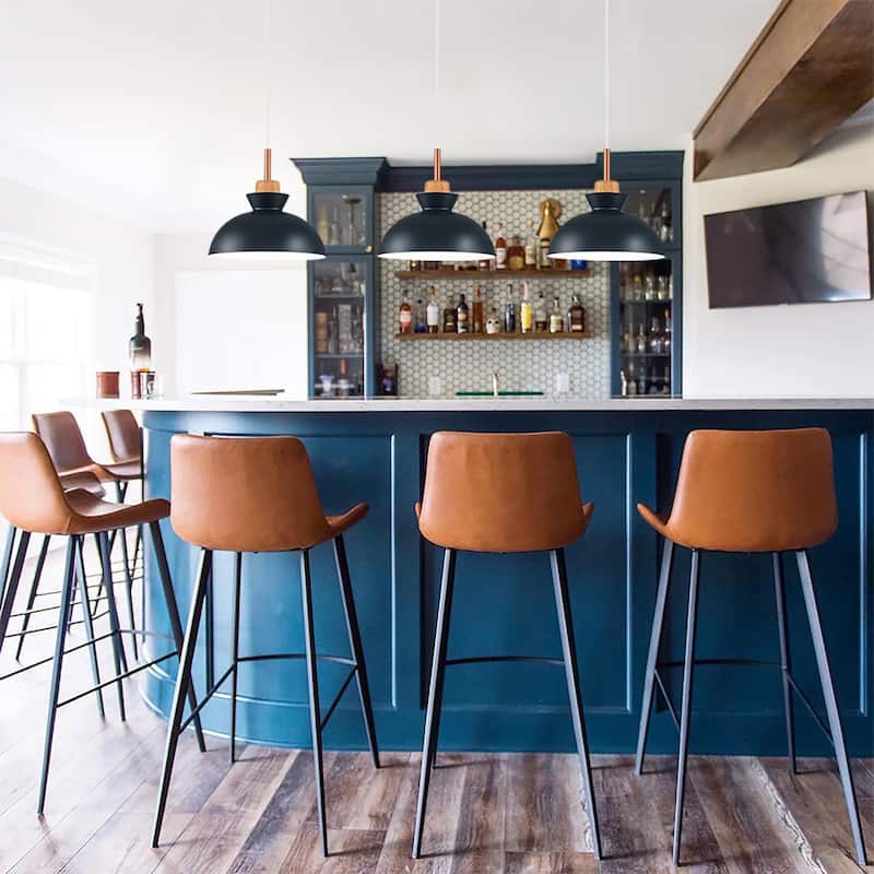 1-Light 11 in. Modern Bowl Dome Pendant Kitchen Island Lighting