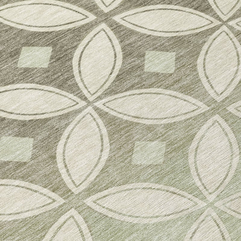 Machine Washable Indoor/ Outdoor Modern Gia Chantille Rug