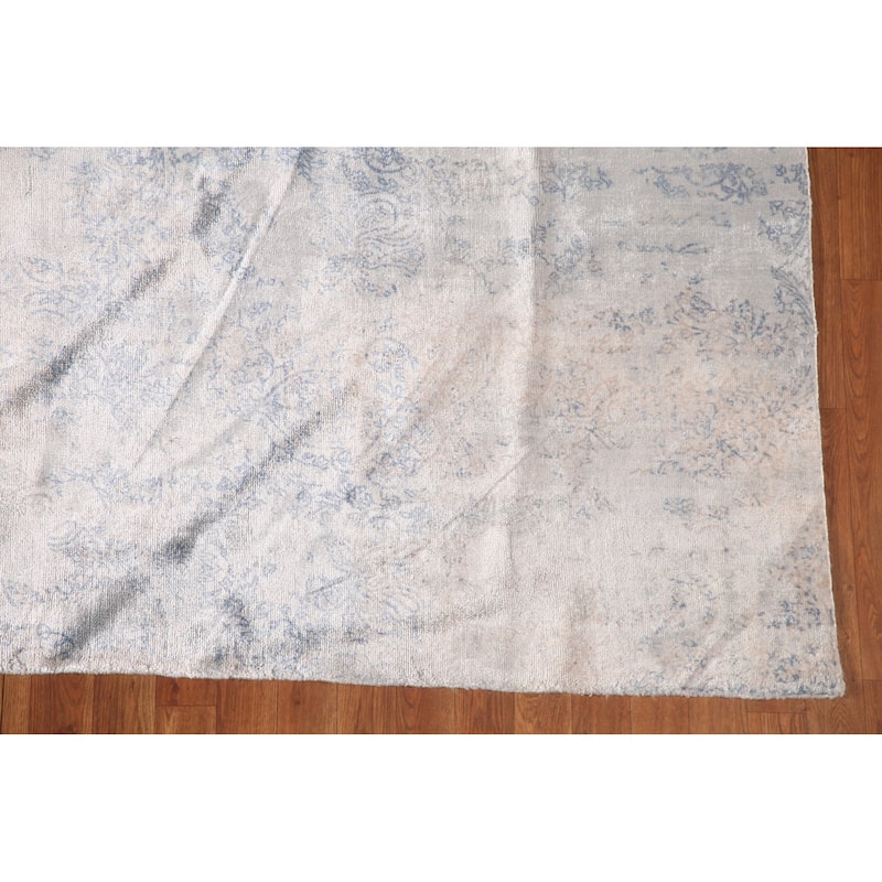 All-Over Abstract Modern Area Rug Handmade Wool Carpet - 6'6" x 9'10"