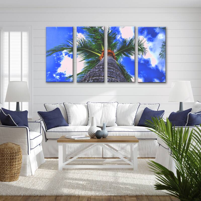 Ready2HangArt 'Palms III' 4-Piece Wrapped Canvas Wall Art Set